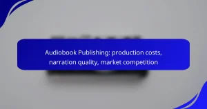Audiobook Publishing: production costs, narration quality, market competition