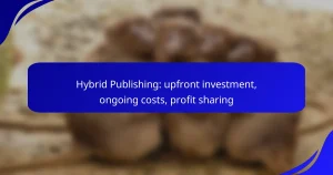 Hybrid Publishing: upfront investment, ongoing costs, profit sharing