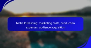Niche Publishing: marketing costs, production expenses, audience acquisition