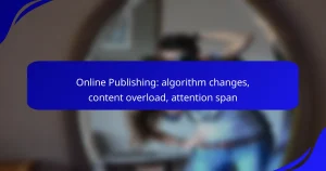 Online Publishing: algorithm changes, content overload, attention span