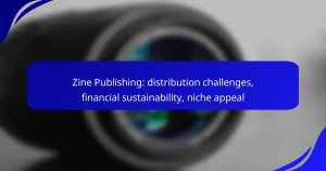 Zine Publishing: distribution challenges, financial sustainability, niche appeal